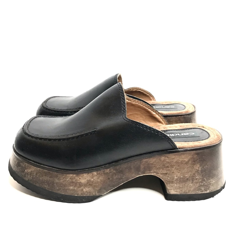 Vintage Clogs Candies Retro Leather Square Toe 7.5